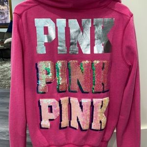 *Perfect Condition* PINK Victoria Secret Zip up sweater